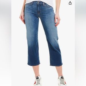 Hudson Jeans Stella Mid-Rise Crop Straight Zip Up, 5 Pocket EUC Size 25